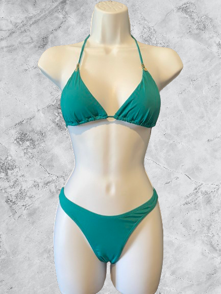 ECO LEILANI BIKINI TOP X TROPIC TEAL