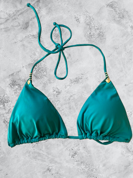 ECO LEILANI BIKINI TOP X TROPIC TEAL